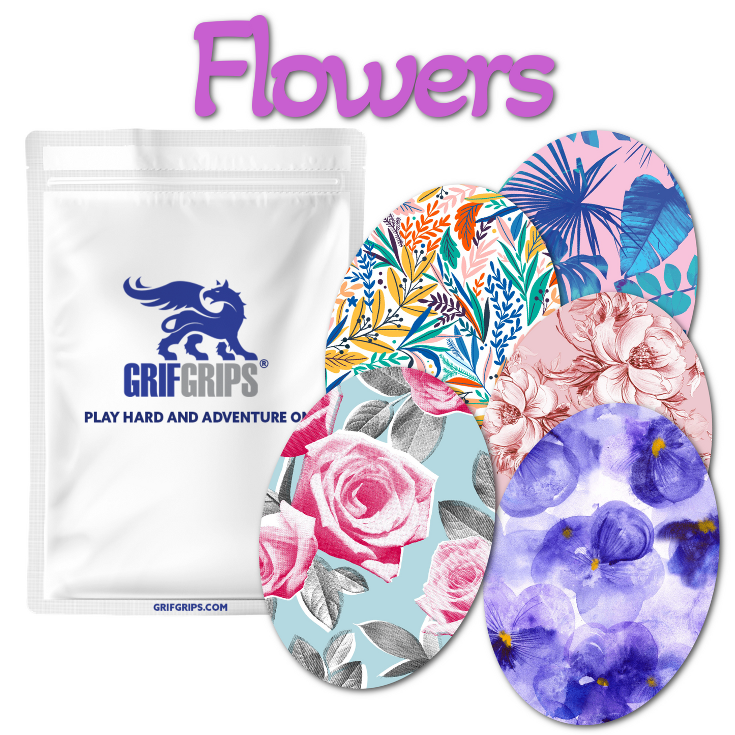 Style Themes Combo in Ovals - Extreme Adhesive - 25 pack - CGM, Infusion & Pump Grips