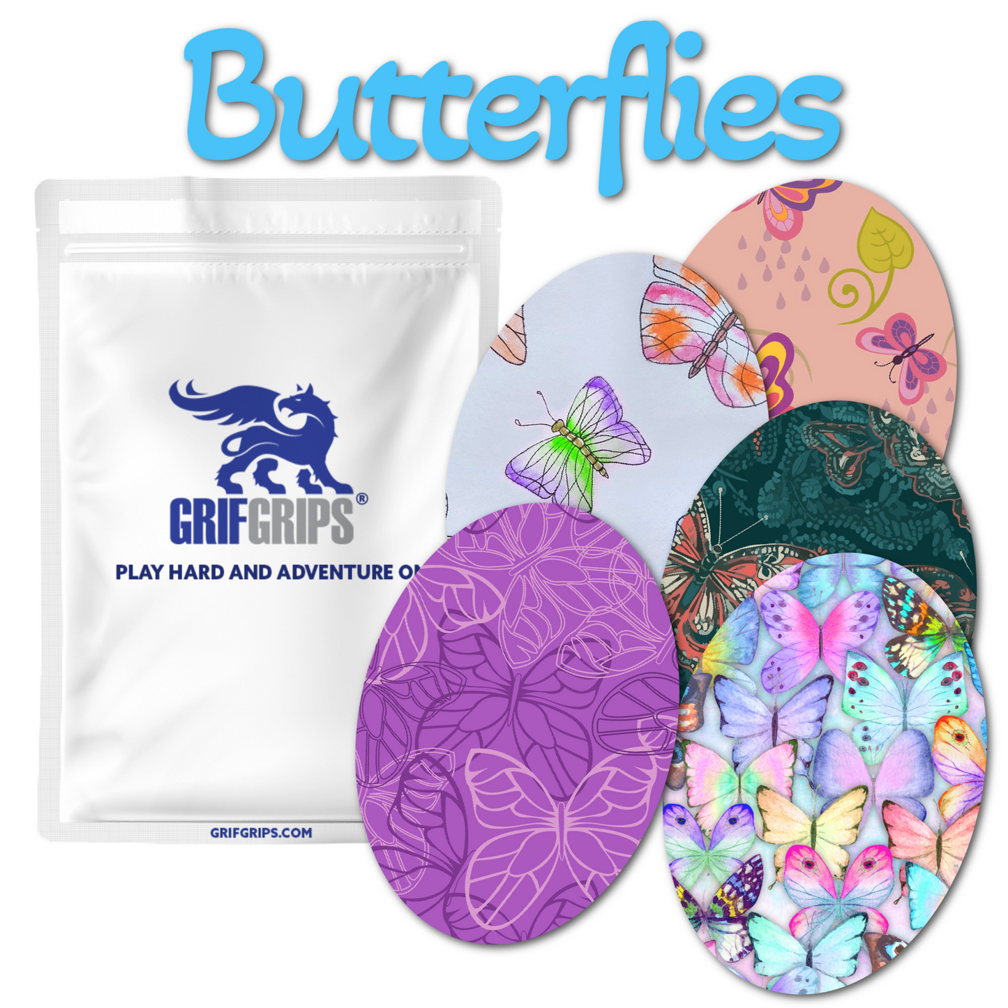 Style Themes Combo in Ovals - Extreme Adhesive - 25 pack - CGM, Infusion & Pump Grips