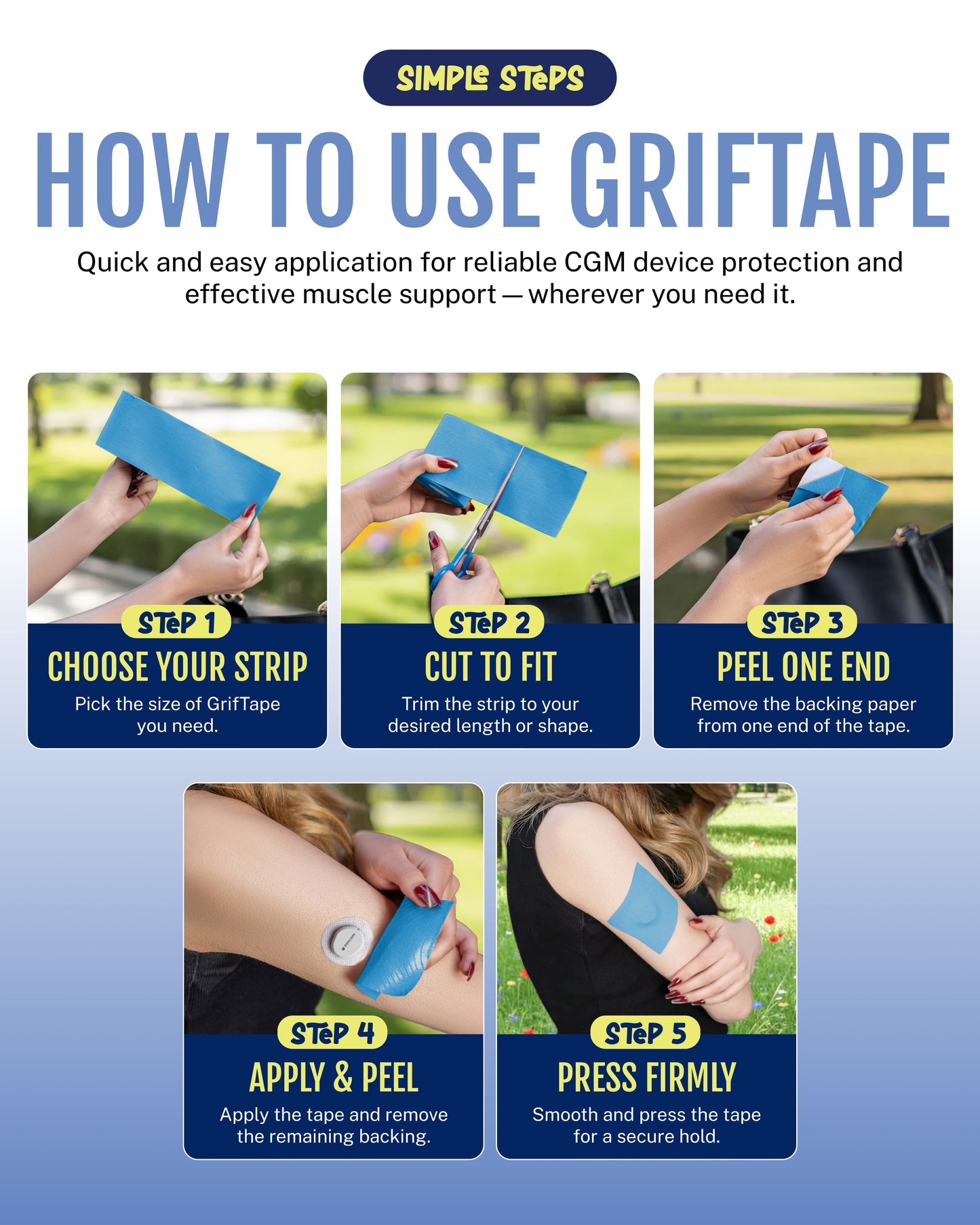 ORIGINAL Athletic Tape Roll – 2 Pack (Blue)