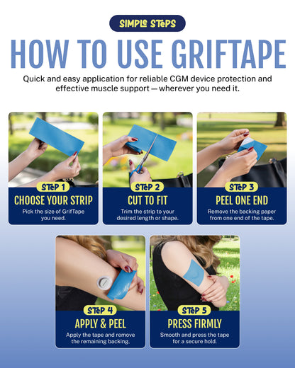 ORIGINAL Athletic Tape Roll – 2 Pack (Blue)