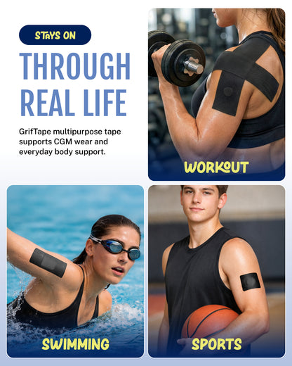 ORIGINAL Athletic Tape Roll – 2 Pack (Black)