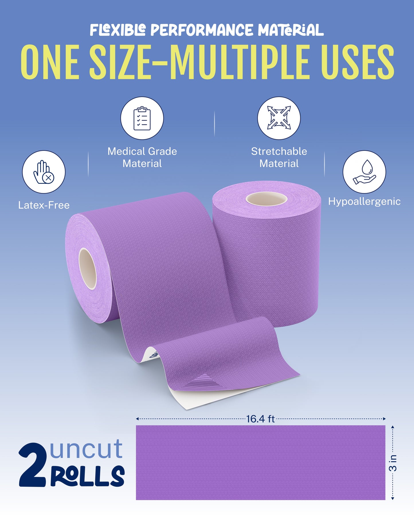 ORIGINAL Athletic Tape Roll – 2 Pack (Purple)