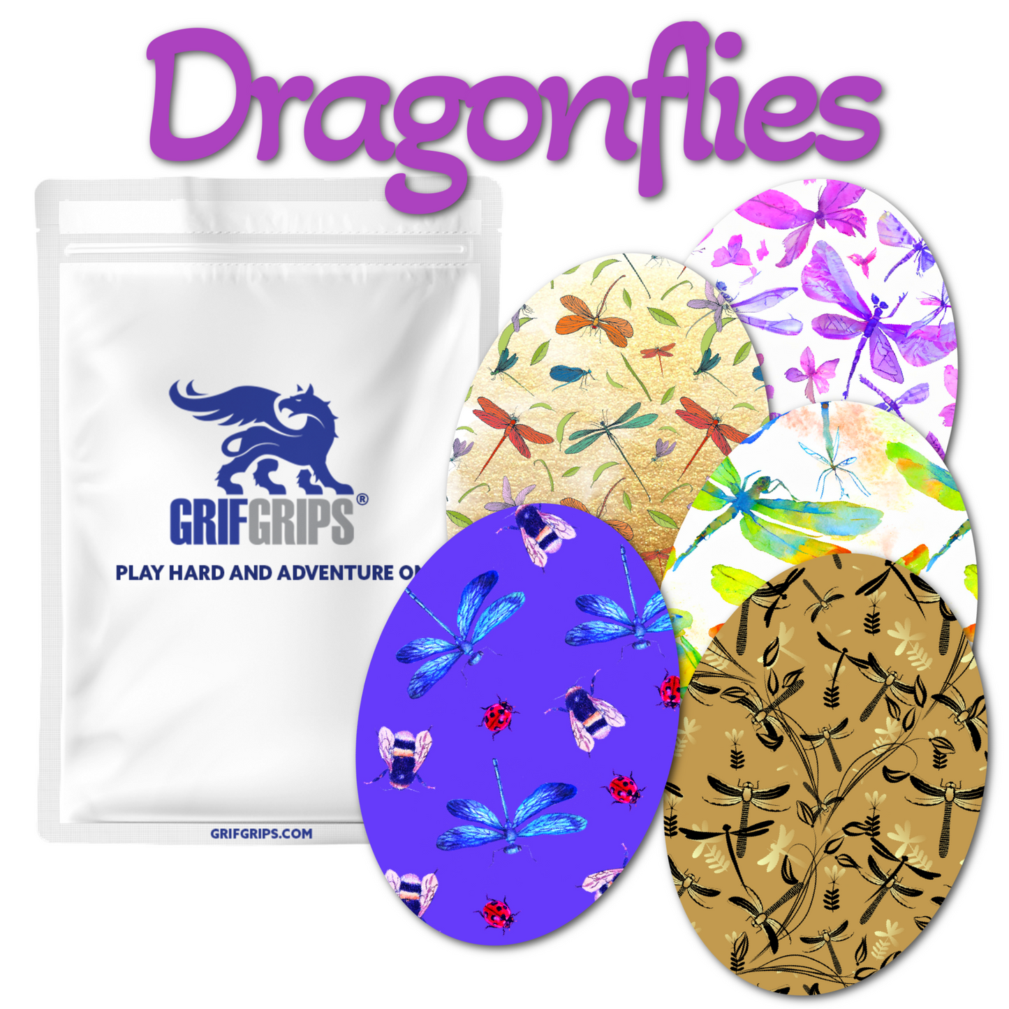 Style Themes Combo in Ovals - Extreme Adhesive - 25 pack - CGM, Infusion & Pump Grips