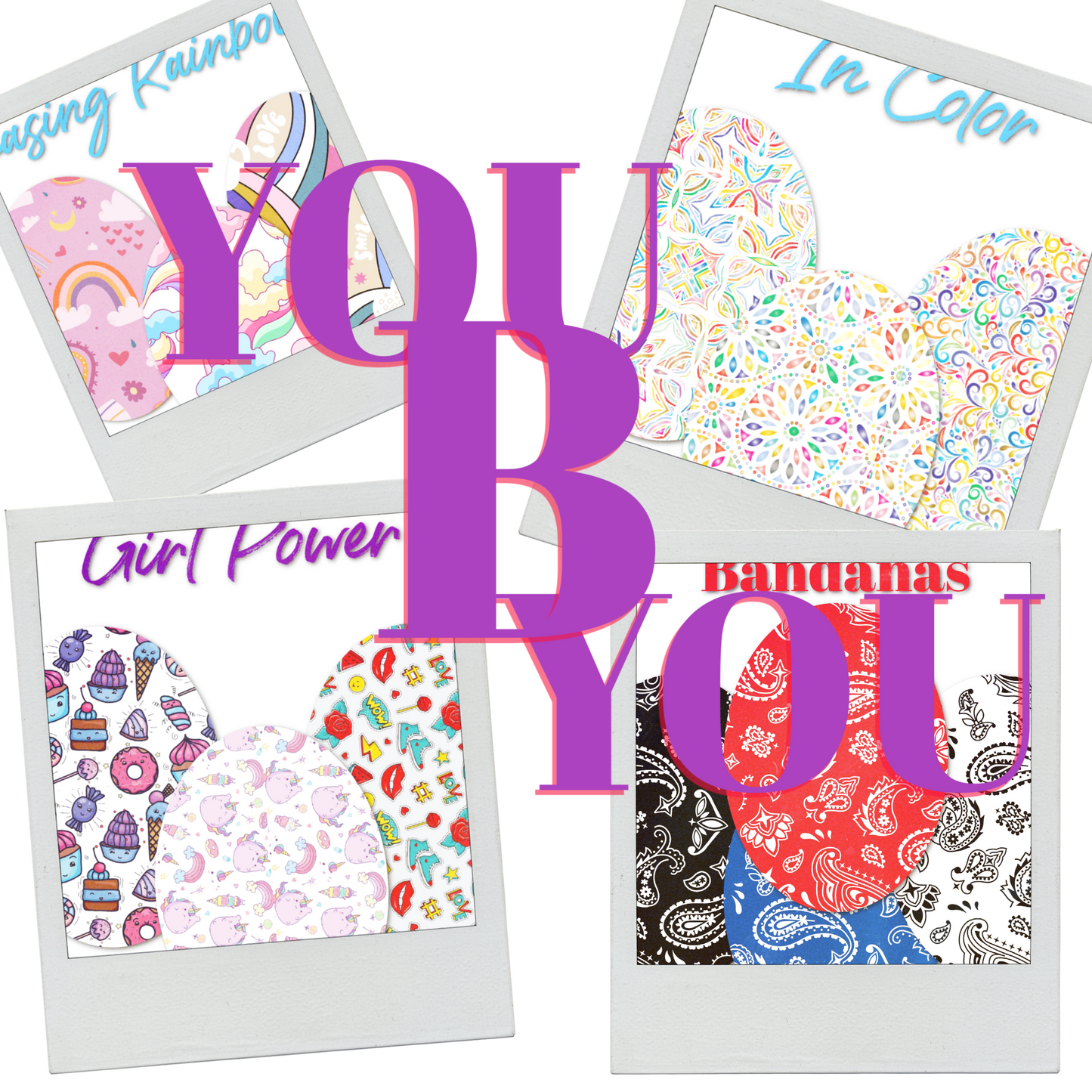 You Be You Combo in Ovals - Extreme Adhesive - 25 Pack - CGM Devices, Infusion Sets & Pump Grips