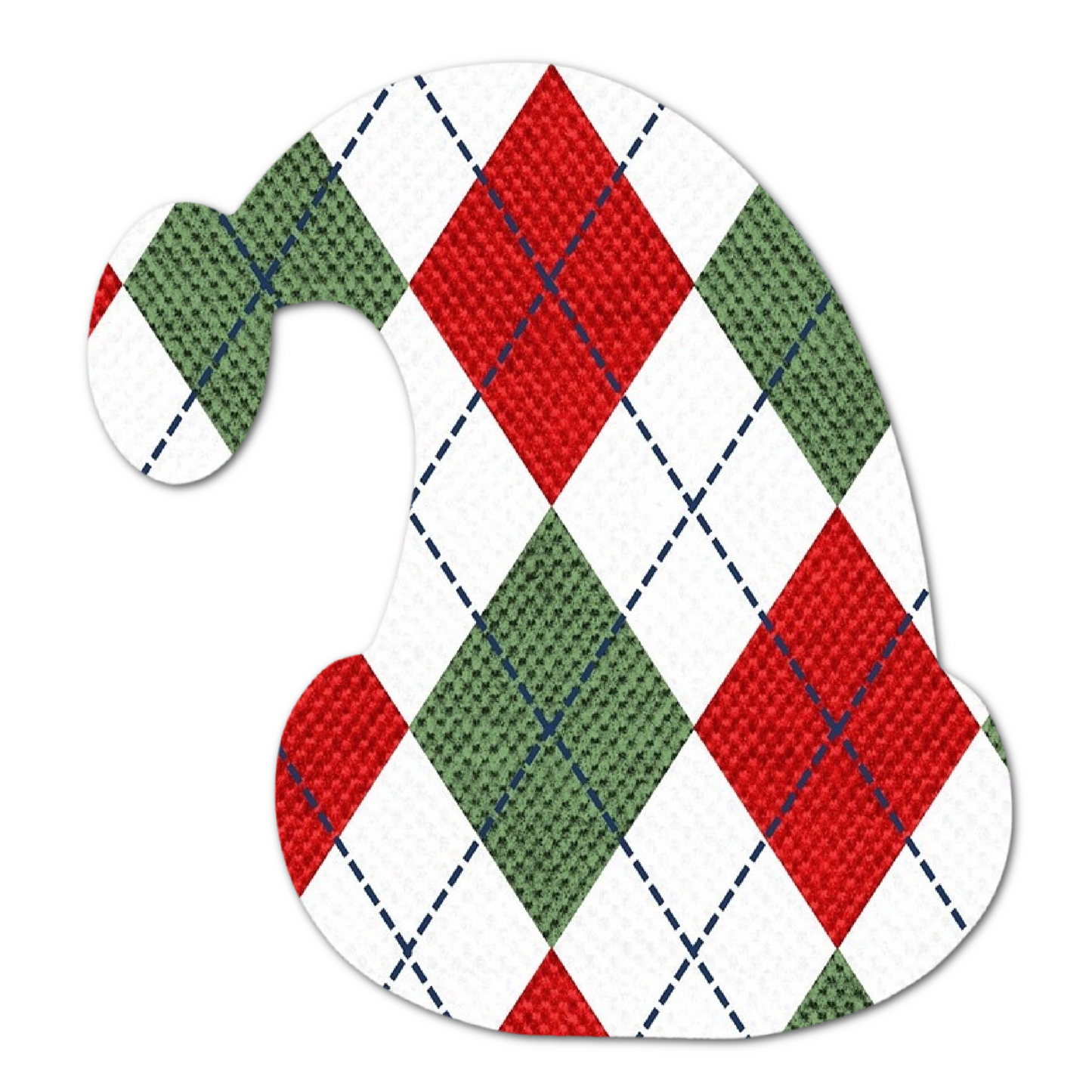 Holiday Hat - Choose Adhesive & Design - 5 Pack - CGM, Infusion & Pump Grips