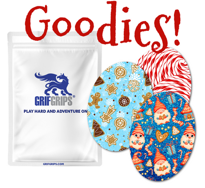 Christmas Themes Combo - Extreme Adhesive - 3 Pack - CGM, Infusion & Pump Grips