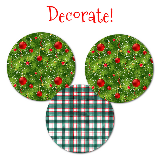 Floral Holiday Wreath for Infusion Sets (3 Pack)