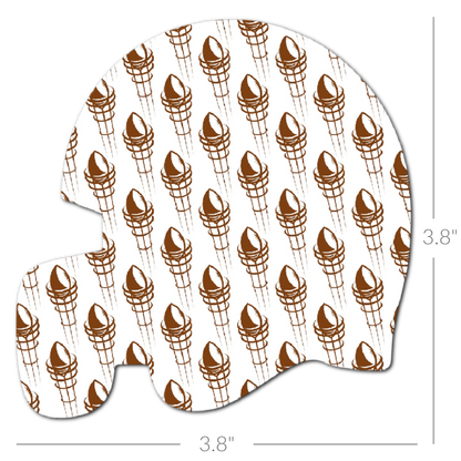 Football Helmet - Choose Adhesive & Design - 5 Pack- CGM, Infusion & Pump Grips