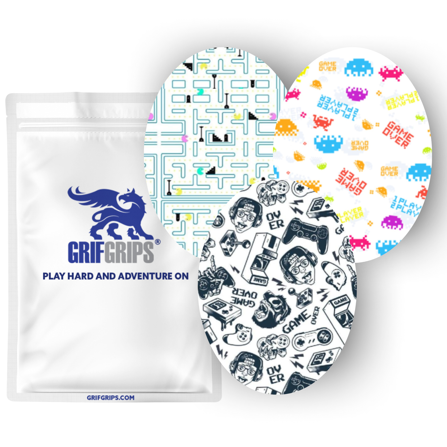 Choose your Theme Combo in Ovals - Extreme Adhesive - 15 Pack - CGM Devices, Infusion Sets & Pump Grips