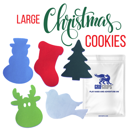 Christmas Cookies Large Combo - Original Adhesive - 10 Pack - CGM, Infusion & Pump Grips