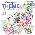 Choose your Theme Combo in Ovals - Extreme Adhesive - 15 Pack - CGM Devices, Infusion Sets & Pump Grips