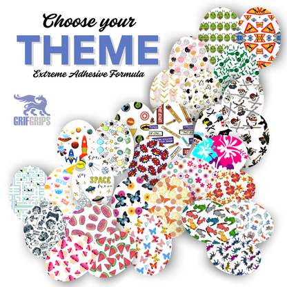 Choose your Theme Combo in Ovals - Extreme Adhesive - 15 Pack - CGM Devices, Infusion Sets & Pump Grips