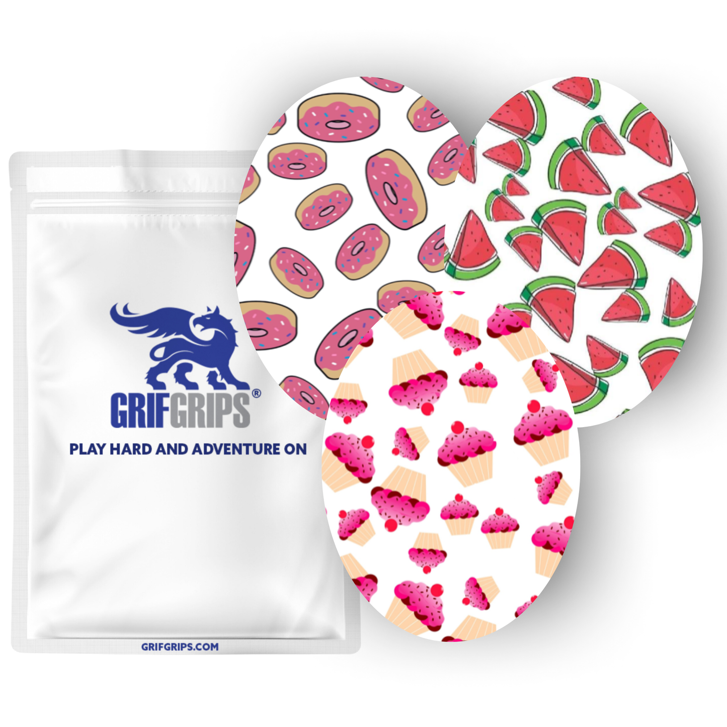 Choose your Theme Combo in Ovals - Extreme Adhesive - 15 Pack - CGM Devices, Infusion Sets & Pump Grips