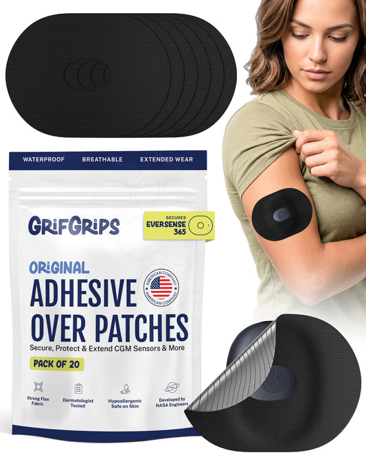 ORIGINAL - Eversense 365 Adhesive Patches - Black (20 Pack)