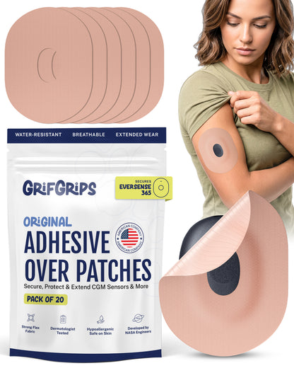 ORIGINAL - Eversense 365 Adhesive Patches - Tan (20 Pack)