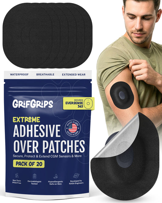 Extreme - Eversense 365 Adhesive Patches - Black (20 Pack)
