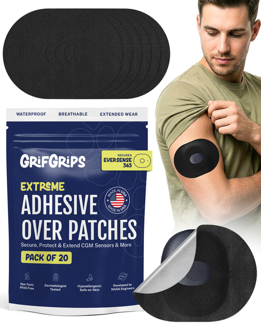 Extreme - Eversense 365 Adhesive Patches - Black (20 Pack)