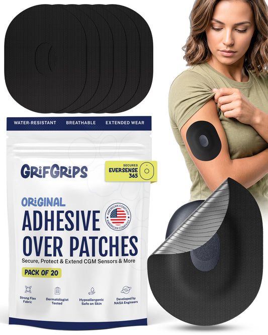 ORIGINAL - Eversense 365 Adhesive Patches - Black (20 Pack)