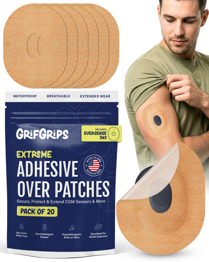 Extreme - Eversense 365 Adhesive Patches - Tan (20 Pack)