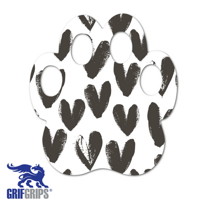 Paw Print - Choose Adhesive & Design - Pack of 5 - CGM, Infusion & Pump Grips