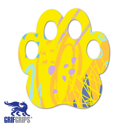 Paw Print - Choose Adhesive & Design - Pack of 5 - CGM, Infusion & Pump Grips