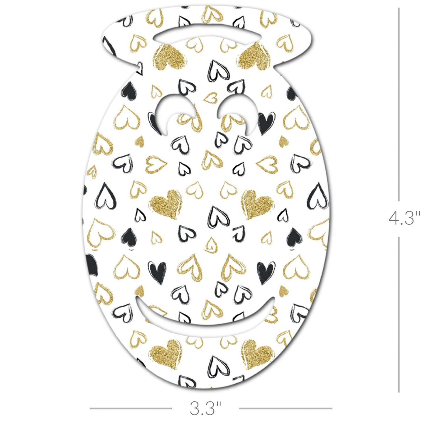 Angel Emoji - Choose Adhesive & Design - 5 Pack - CGM, Infusion & Pump Grips