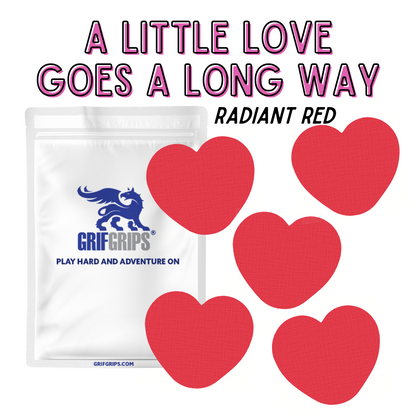 Tiny Heart Combo - Original Adhesive - 5 Pack - CGM, Infusion & Pump Grips