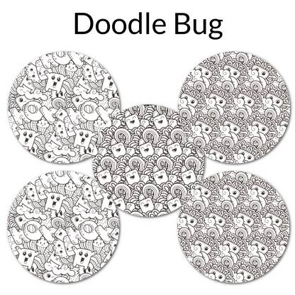 Small Grip Themes - Choose Adhesive, Shape & Design - 5 Pack - CGM Devices, Infusion Sets & Pump Grips