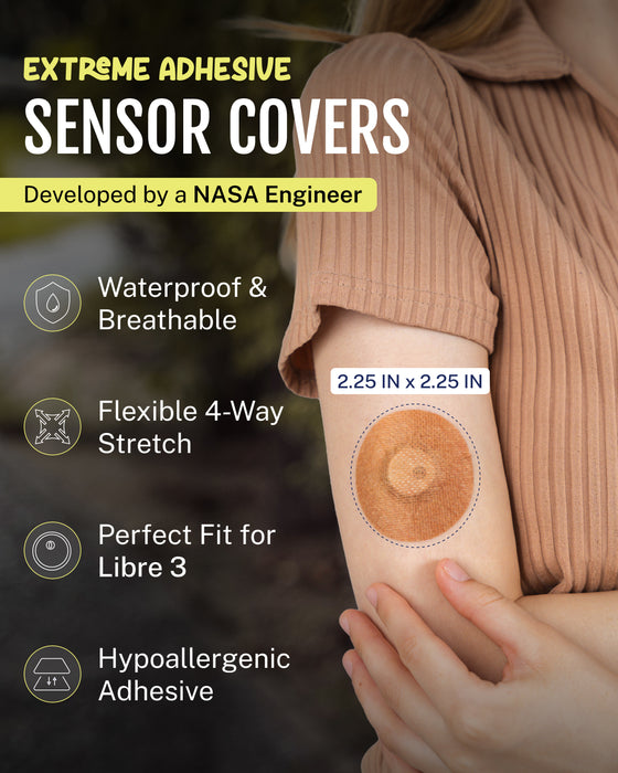 EXTREME - Libre 3/3+ Adhesive Patches - Tan (20 Pack)