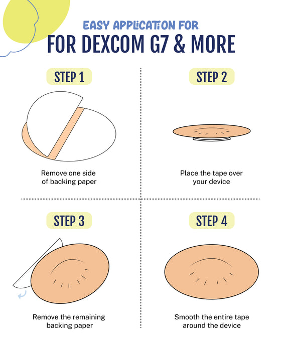 EXTREME - Dexcom G7 and Stelo Adhesive Patches - Tan (20 Pack)