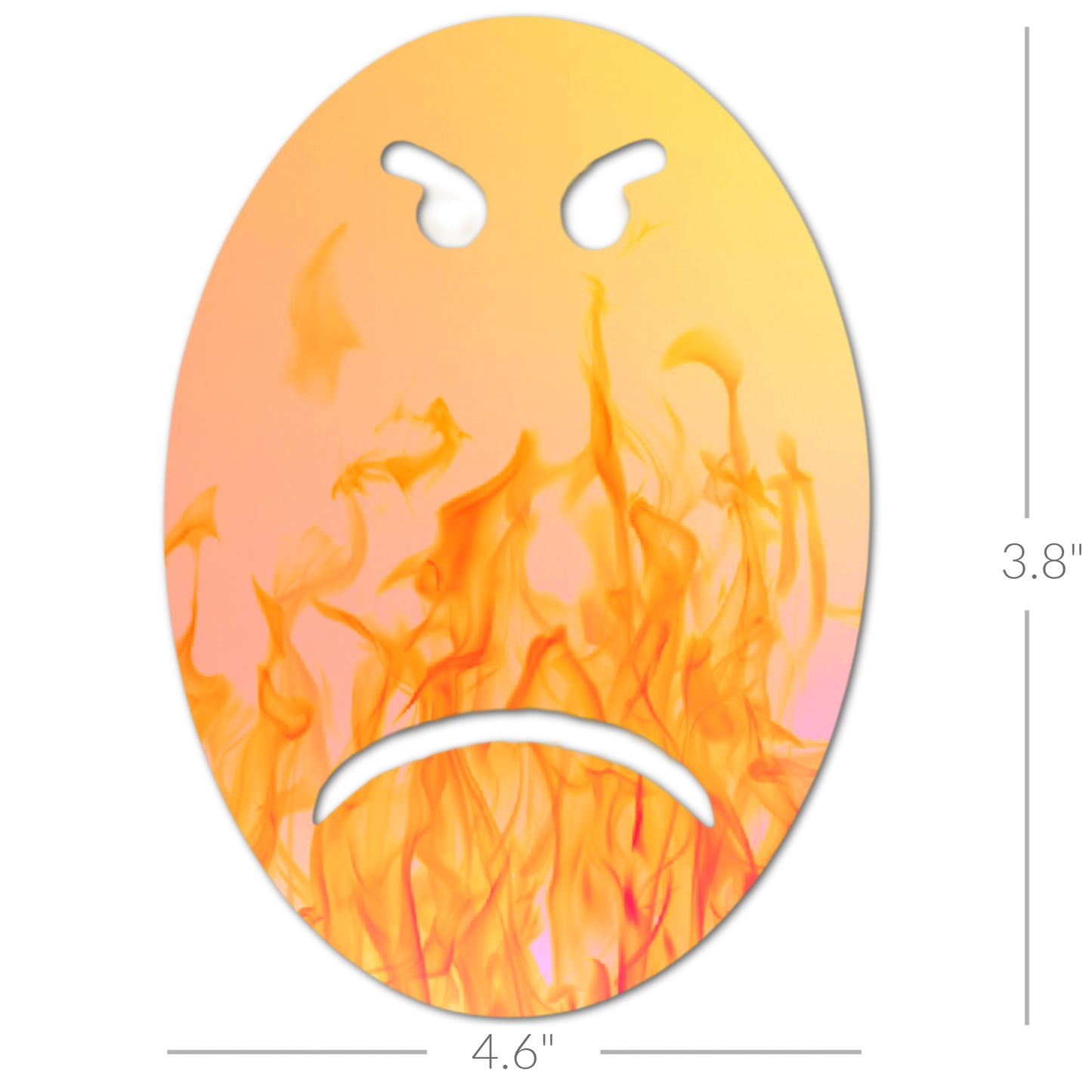 Emoji Angry - Choose Adhesive & Design - 5 Pack - CGM, Infusion & Pump Grips