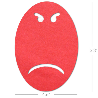 Emoji Angry - Choose Adhesive & Design - 5 Pack - CGM, Infusion & Pump Grips