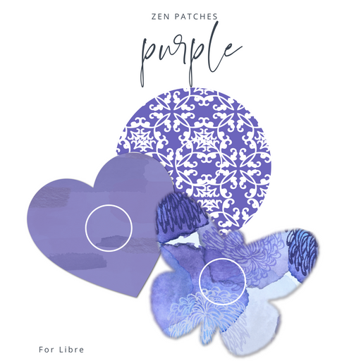 ZEN PATCHES - Purple (Set of Three)