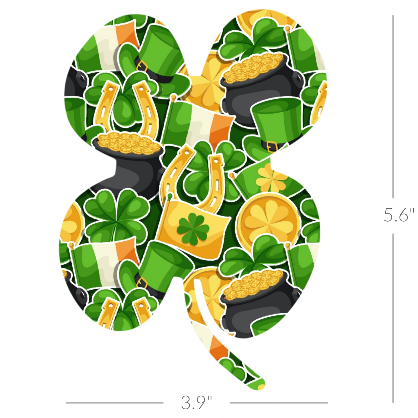 Four-Leaf Clover - Choose Adhesive & Design - 5 Pack - CGM, Infusion & Pump Grips