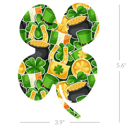 Four-Leaf Clover - Choose Adhesive & Design - 5 Pack - CGM, Infusion & Pump Grips