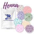 Henna Combo in Circles 3 inch - Extreme Adhesive - 10 Pack - CGM, Infusion & Pump Grips