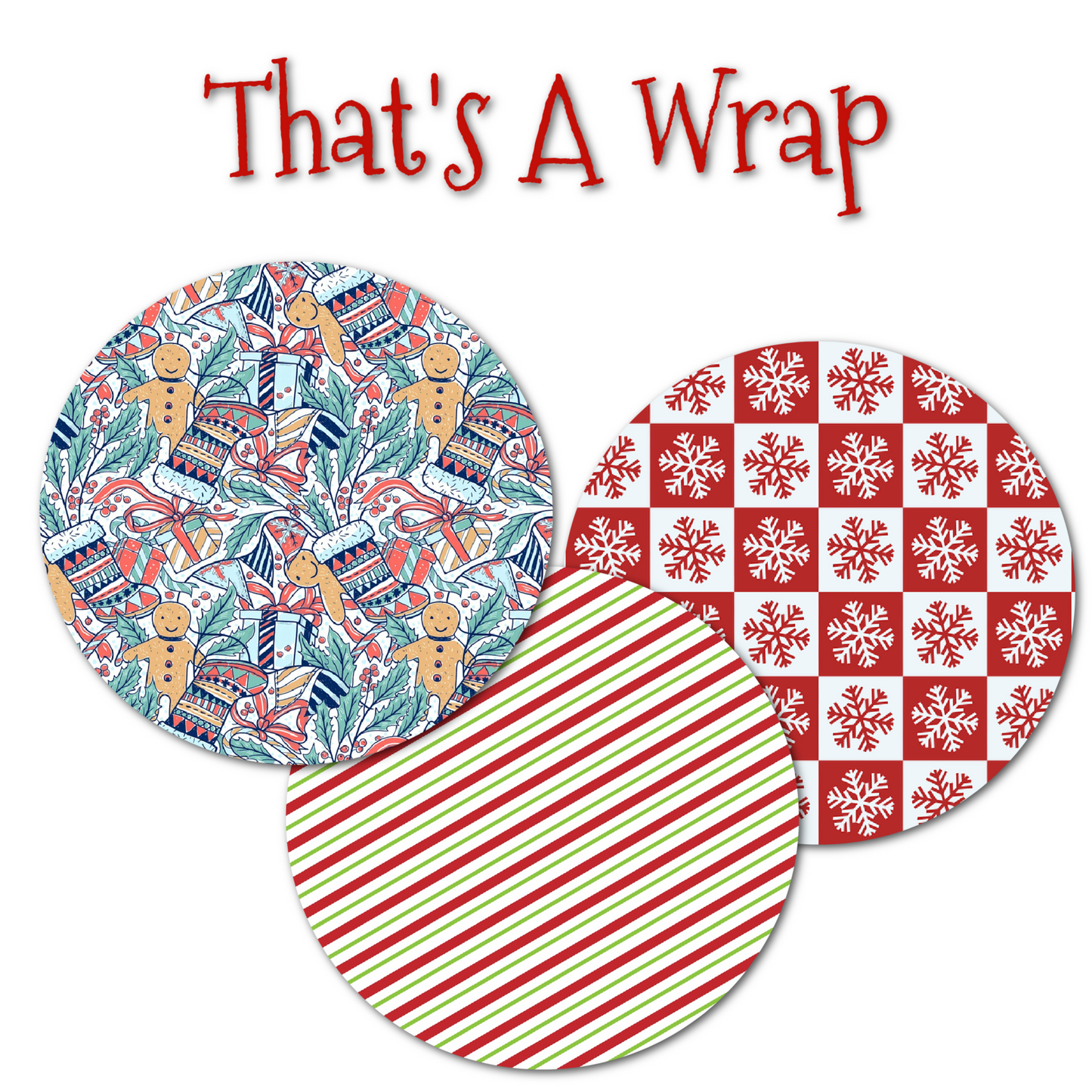 Christmas Themes Combo - Extreme Adhesive - 3 Pack - CGM, Infusion & Pump Grips