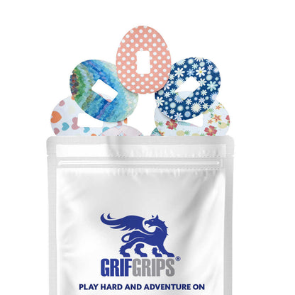 All Things Pretty Combo in Ovals - Extreme Adhesive - 25 Pack - CGM, Infusion & Pump Grips