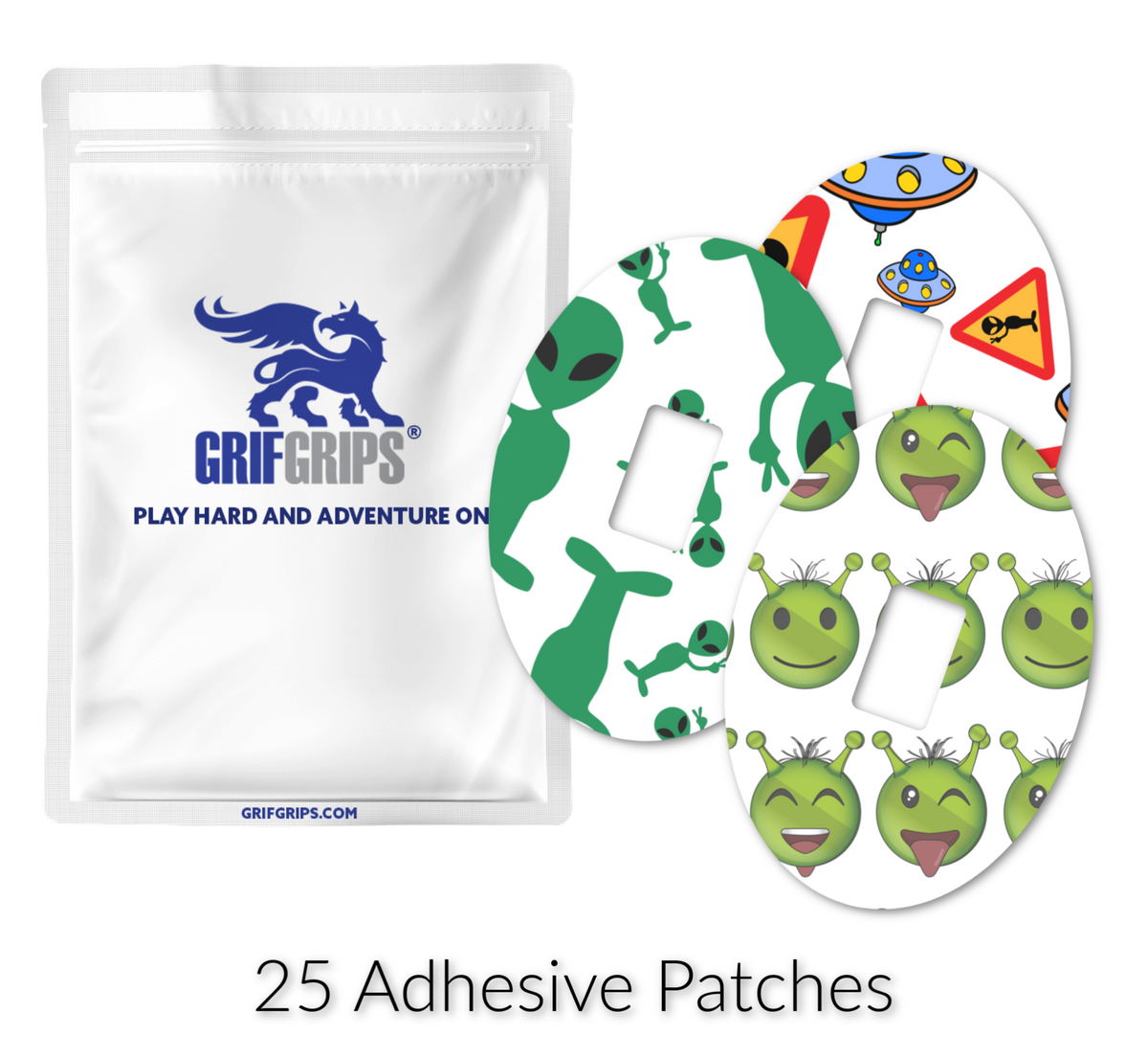 Relaxed Variety Packs (25 GrifGrips Adhesive Patches) — GrifGrips -  Adhesive for your CGM, Dexcom, Omnipod, and Libre. Grips Your Skin with  Style