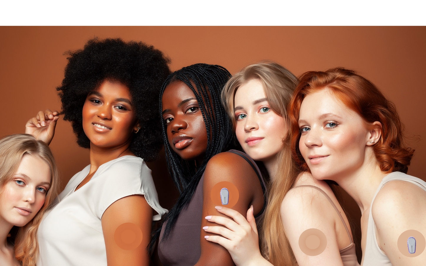 Flexstay Naturals: Choose your Skin Tone & Shape (Package of 10 Adhesive Patches)