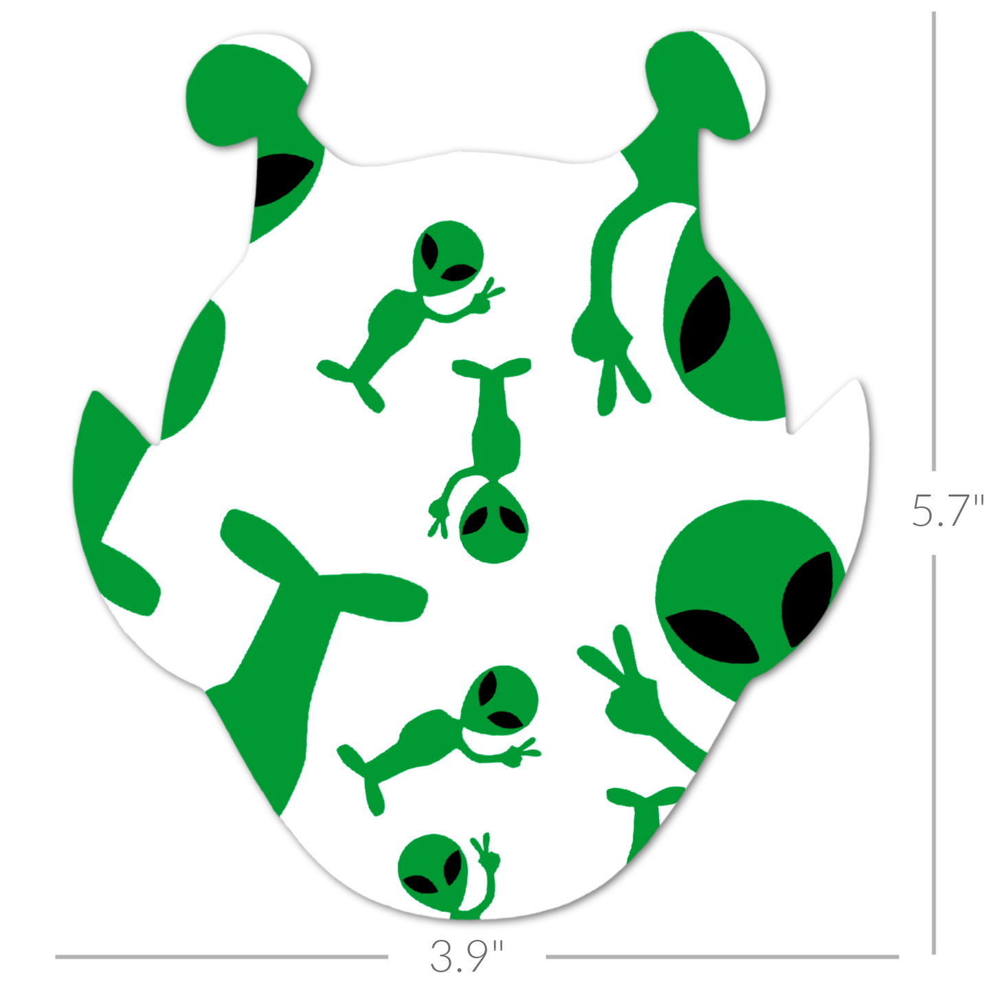 Crusher the Alien - Choose Adhesive & Design - 5 Pack - CGM, Infusion & Pump Grips