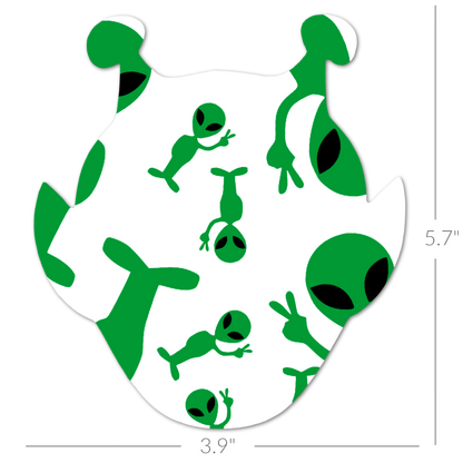 Crusher the Alien - Choose Adhesive & Design - 5 Pack - CGM, Infusion & Pump Grips