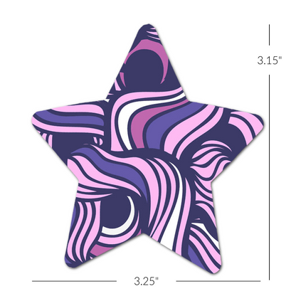 Star Grip - Choose Adhesive & Design - 5 Pack - CGM, Infusion & Pump Grips