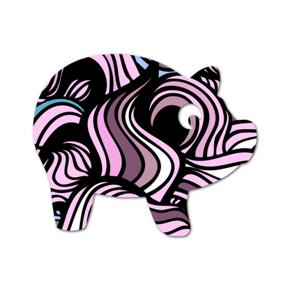 Pig - Choose Adhesive & Design - 5 Pack - CGM, Infusion & Pump Grips