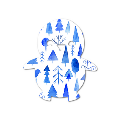 Pablo the Penguin - Choose Adhesive & Design - 5 Pack - CGM Devices, Infusion Sets & Pump Grips