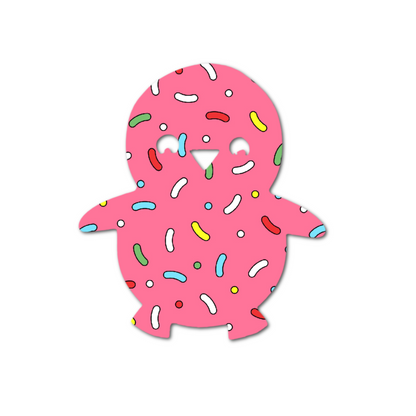 Pablo the Penguin - Choose Adhesive & Design - 5 Pack - CGM Devices, Infusion Sets & Pump Grips