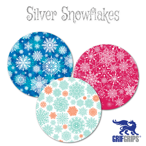 Silver Snowflakes - Spot - 3" x 3" (5 Pack)