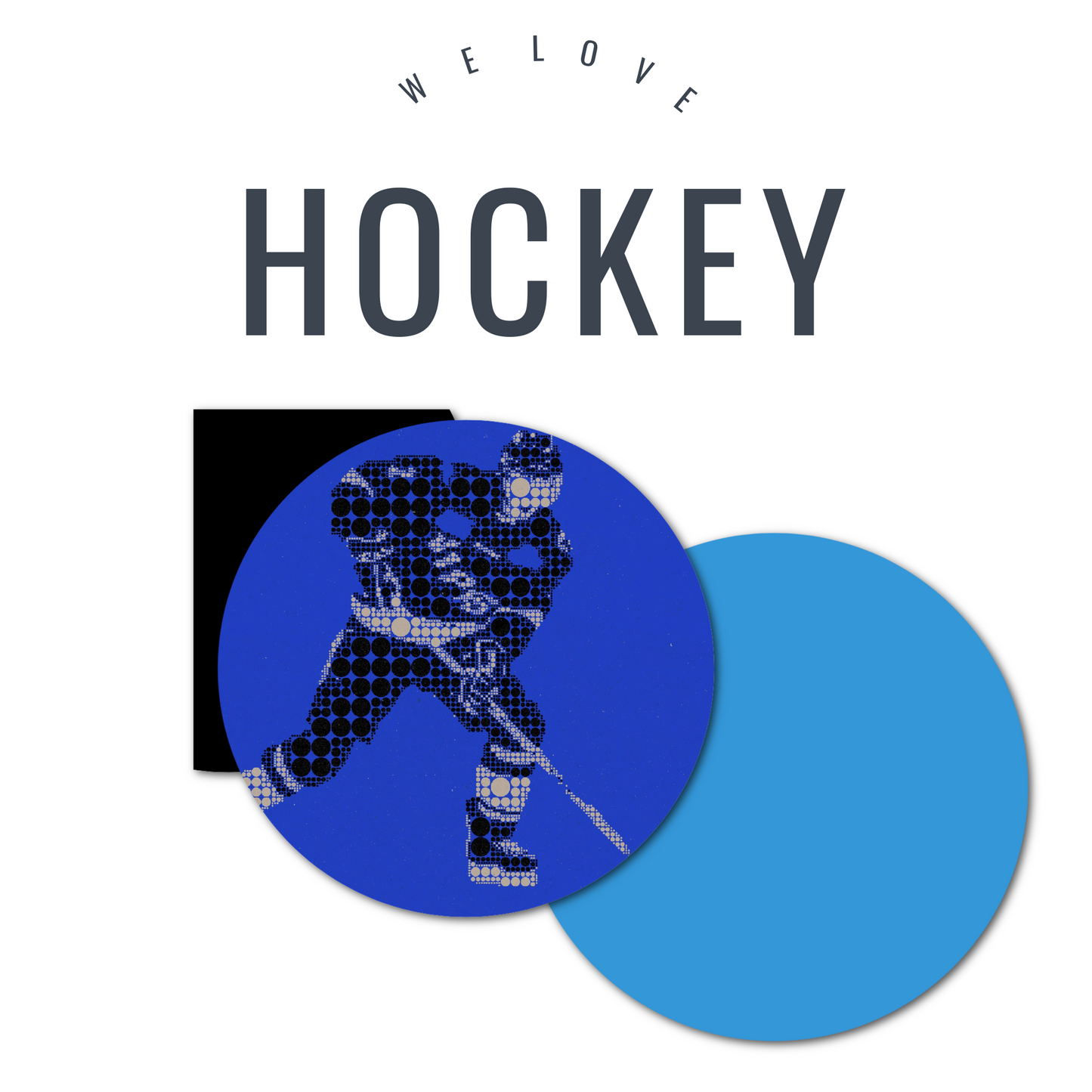 Hockey Combo in Circles 3.8 inch - Extreme & Original Adhesive - 10 Pack - CGM Devices, Infusion Sets & Pumps