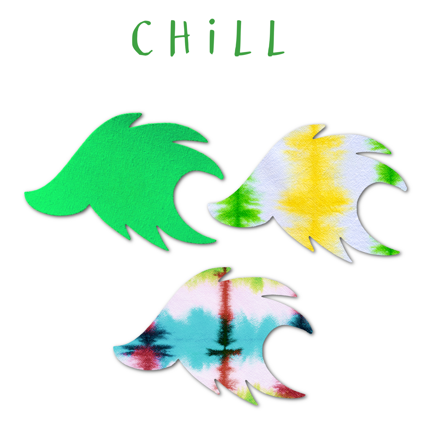 That Tie-dye Kind of Feeling Combo in Waves - Extreme Adhesive - 15 pack - CGM, Infusion & Pump Grips