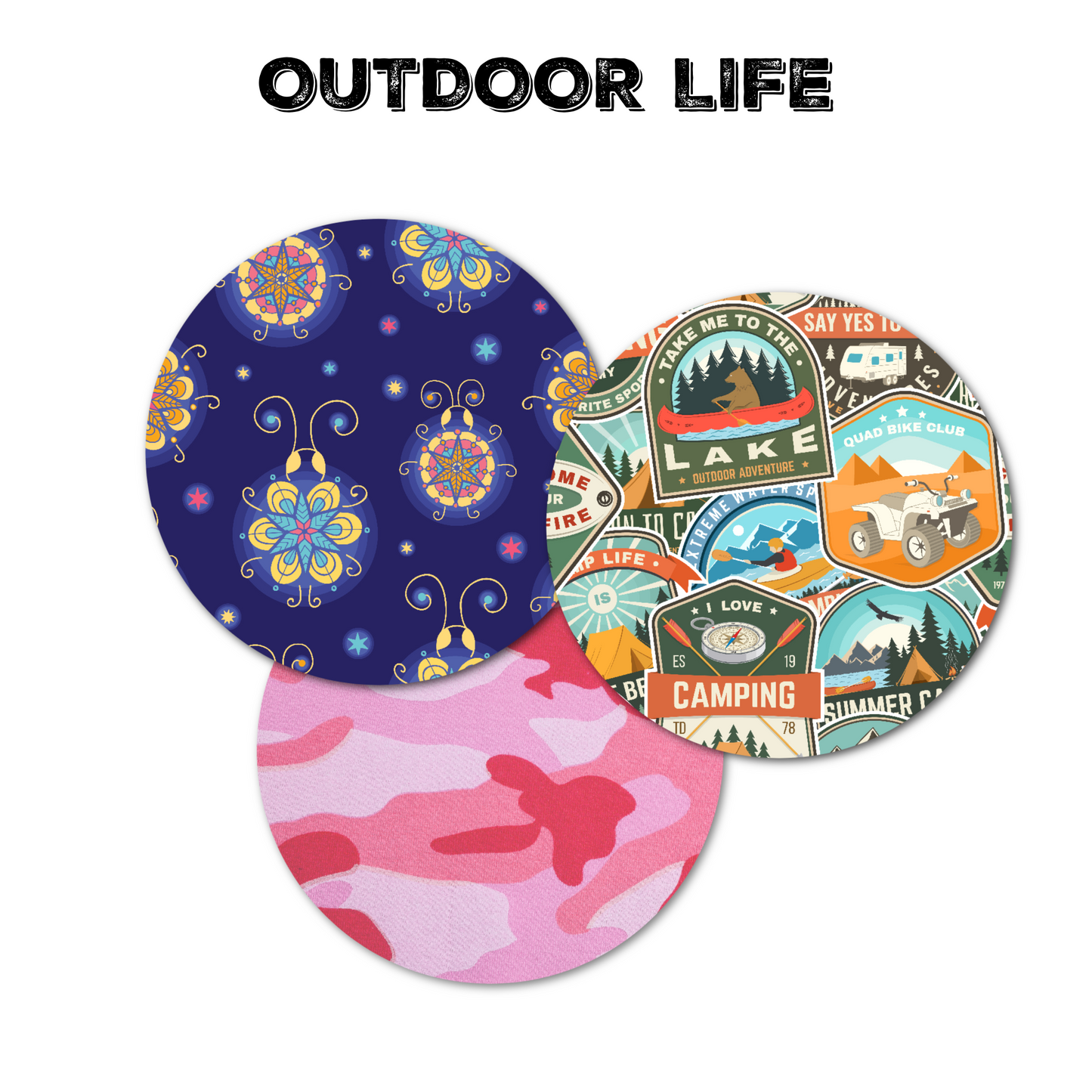 Adventure Combo in Circles - Extreme Adhesive - 15 Pack - CGM, Infusion & Pump Grips